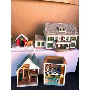 Hallmark Keepsake Sarah's Maine Home Barber Shop 4pc